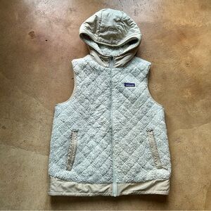 Patagonia Los Gatos Cream Hoodie Vest Medium